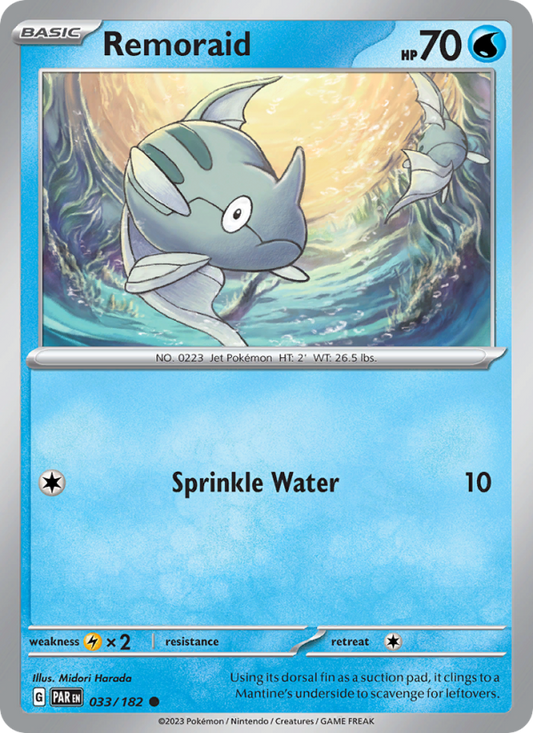 Remoraid (033/182) Reverse Holo card image