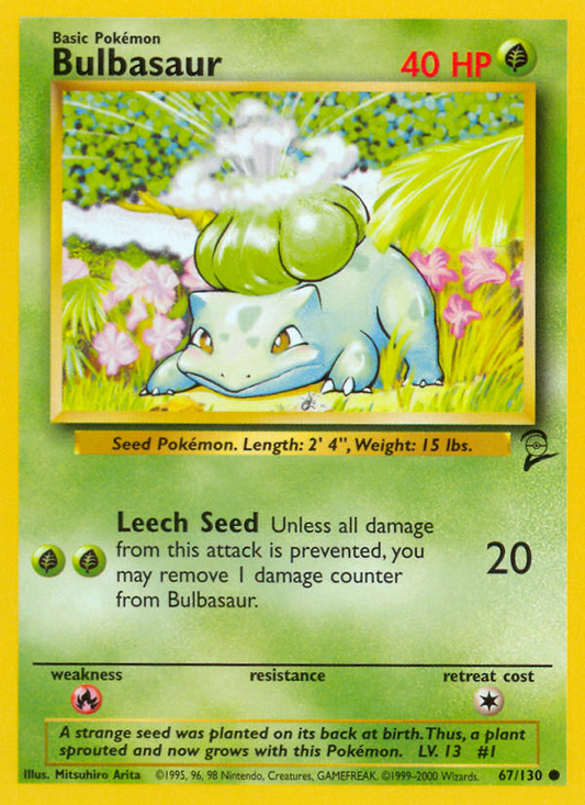 Bulbasaur (067/130) Reverse Holo card image