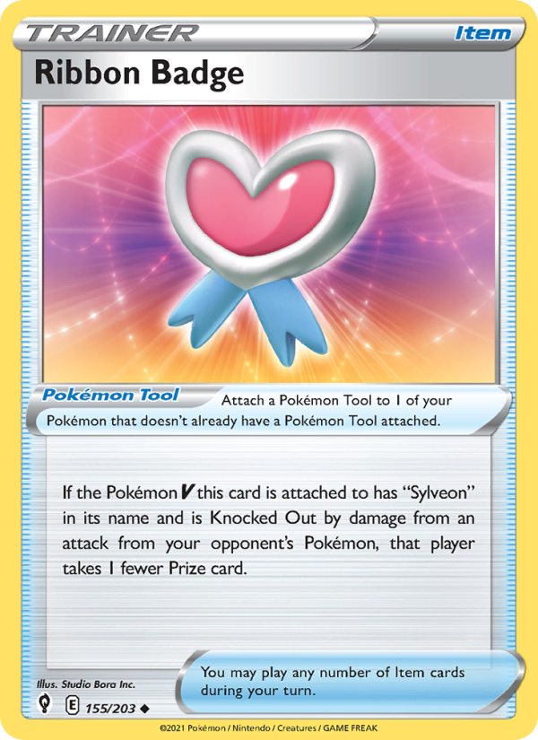 Ribbon Badge (155/203) Reverse Holo card image
