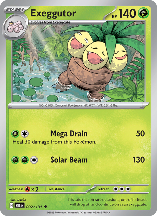 Exeggutor (002/131) Reverse Holo card image