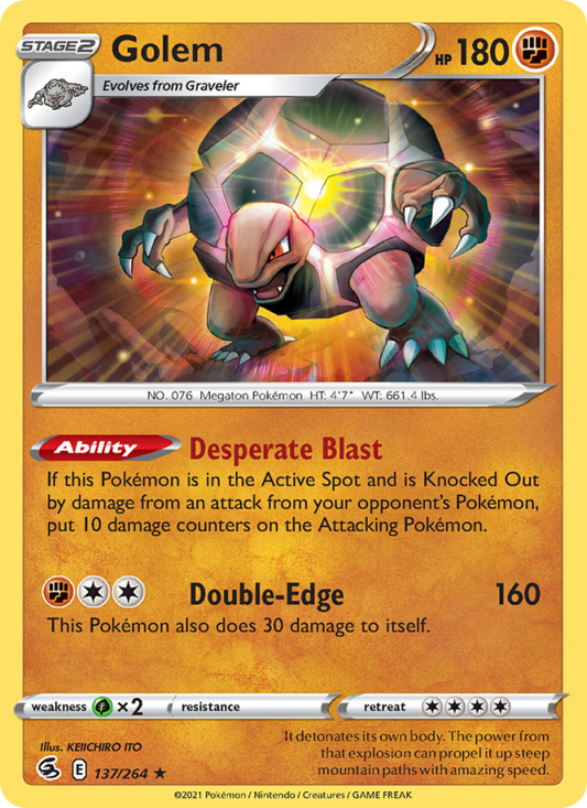 Golem (137/264) Reverse Holo card image