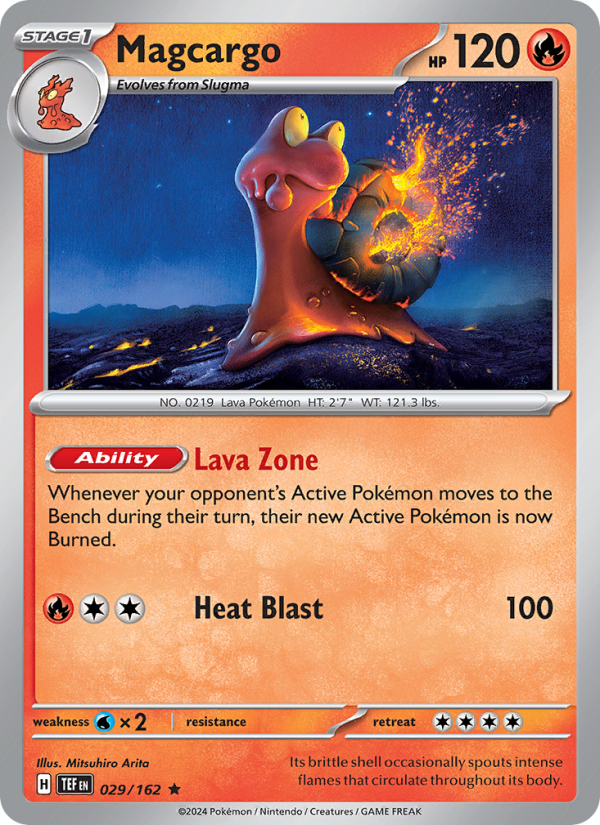 Magcargo (029/162) Reverse Holo card image