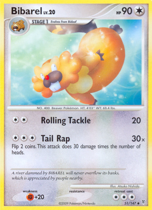 Bibarel (051/147) Reverse Holo card image