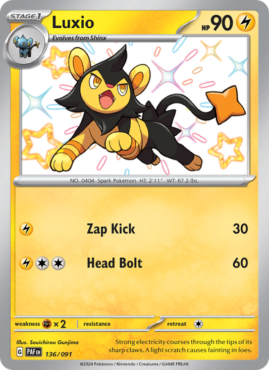 Luxio (136/91) Holographic card image