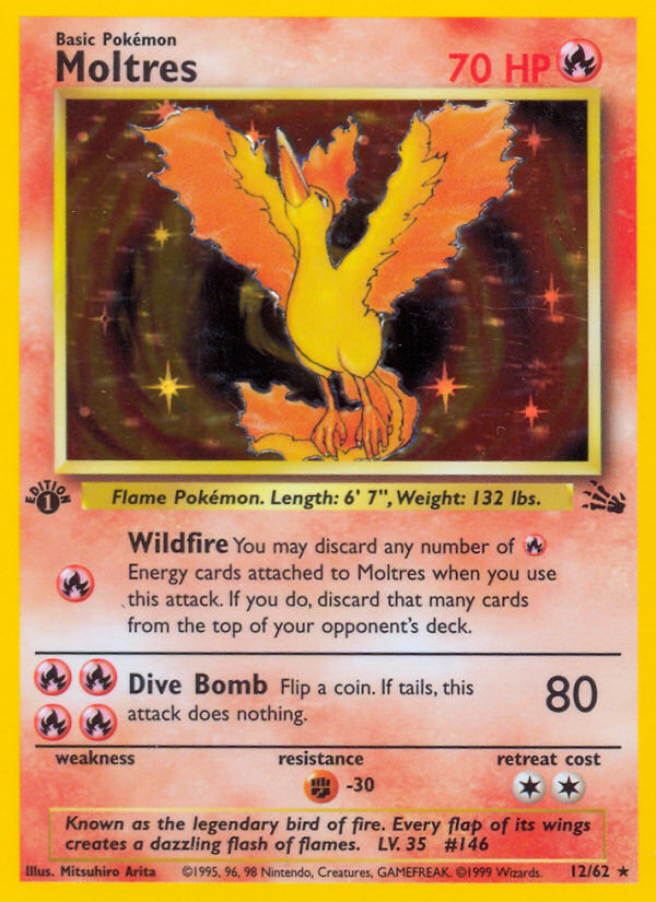 Moltres (012/62) Reverse Holo card image