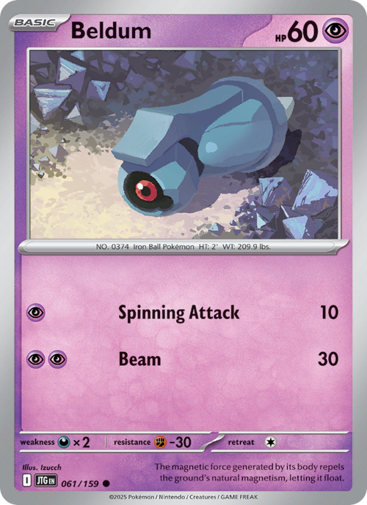 Beldum (061/159) Reverse Holo card image