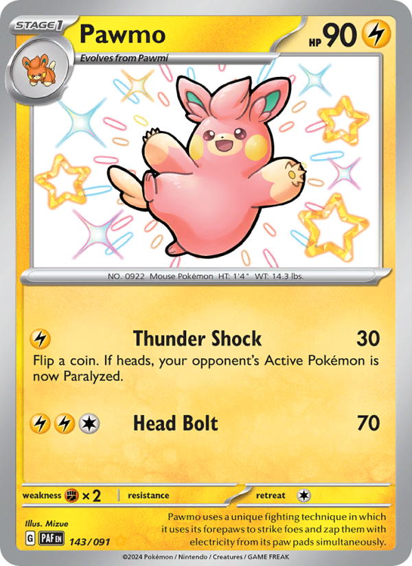 Pawmo (143/91) Holographic card image
