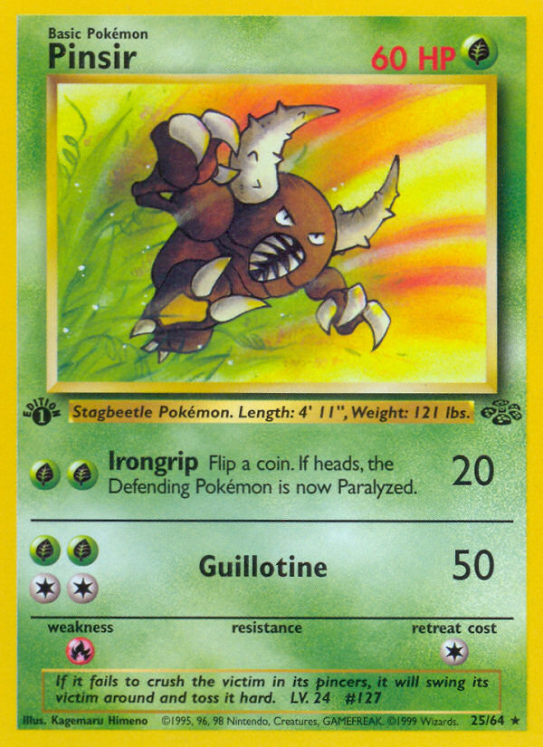 Pinsir (025/64) Reverse Holo card image