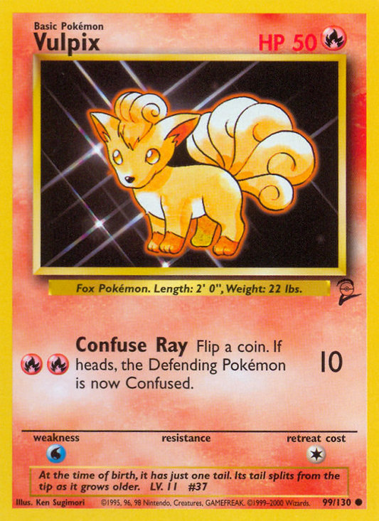 Vulpix (099/130) Reverse Holo card image