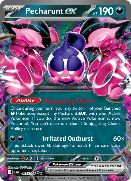 Pecharunt ex (039/64) Holographic card image
