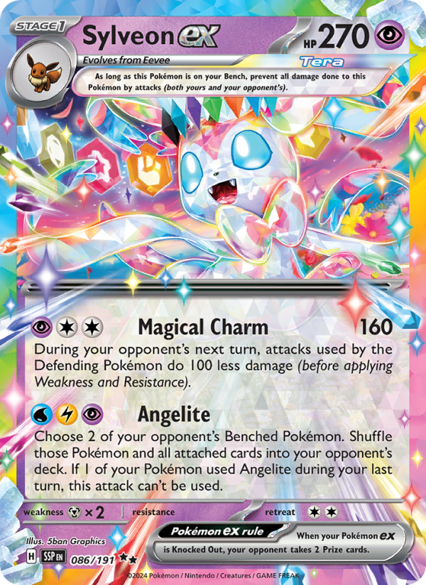 Sylveon ex (086/191) Holographic card image