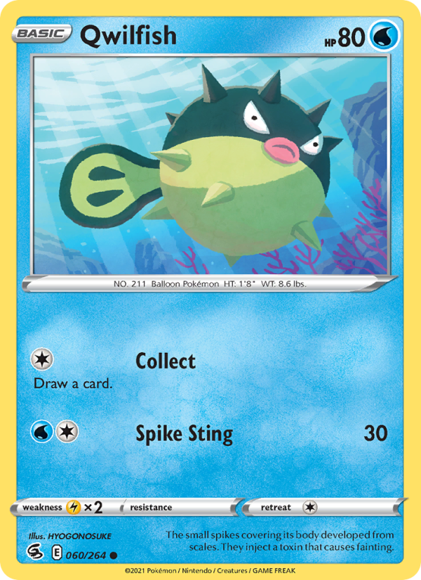Qwilfish (060/264) Reverse Holo card image