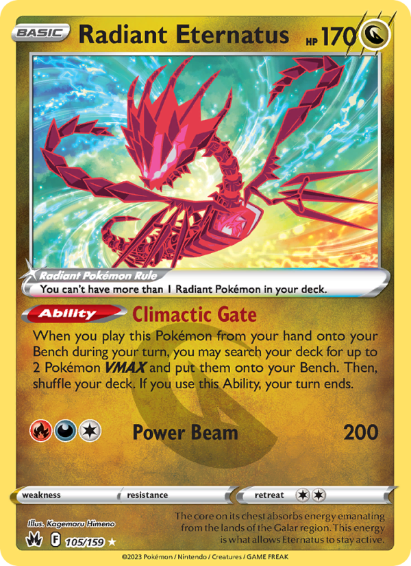 Radiant Eternatus (105/159) Holographic card image