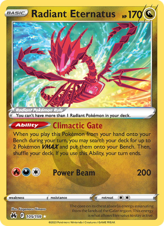 Radiant Eternatus (105/159) Holographic card image