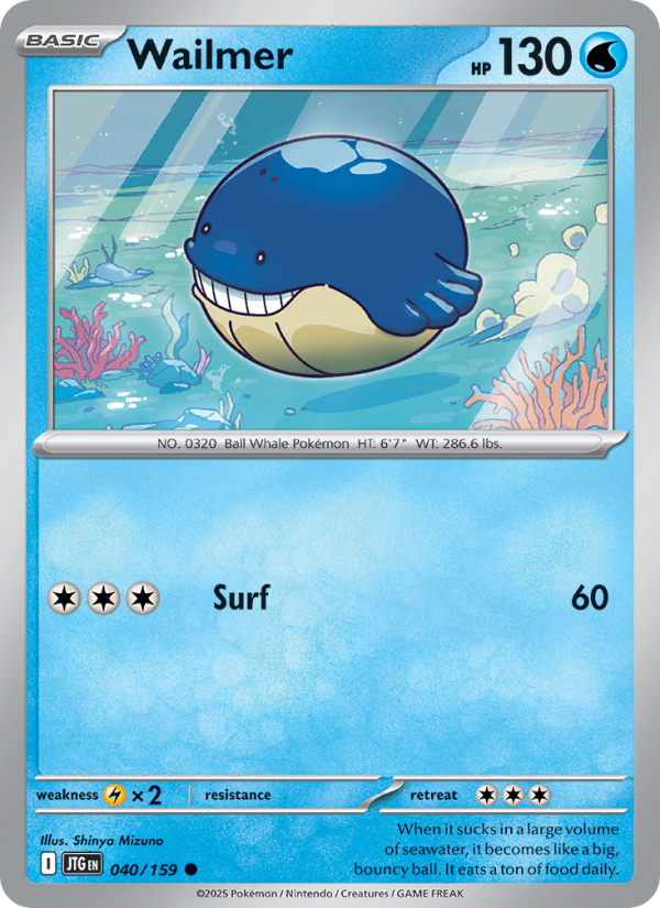 Wailmer (040/159) Reverse Holo card image