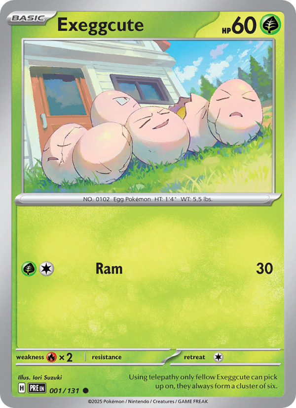 Exeggcute (001/131) Reverse Holo card image