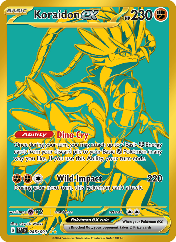 Koraidon ex (245/91) Holographic card image