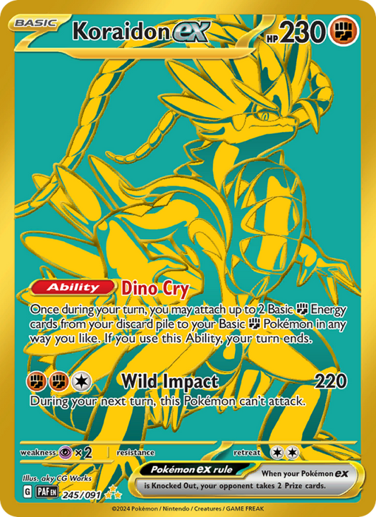 Koraidon ex (245/91) Holographic card image