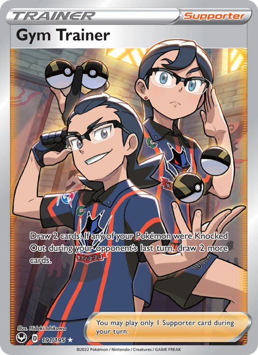 Gym Trainer (191/195) Holographic card image