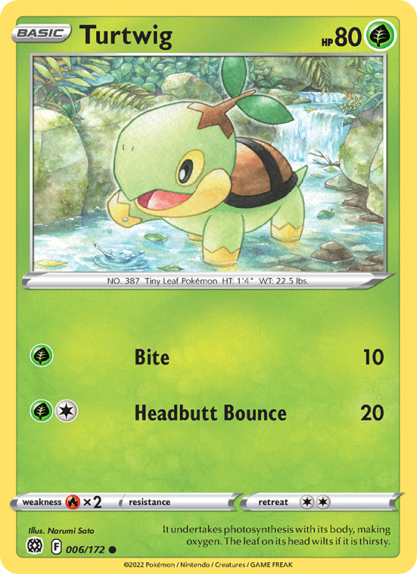 Turtwig (006/172) Reverse Holo card image
