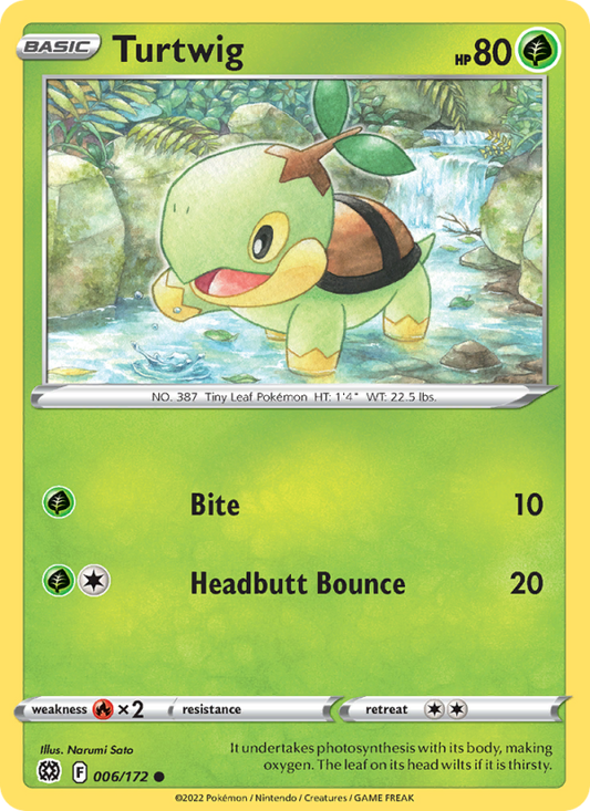 Turtwig (006/172) Reverse Holo card image