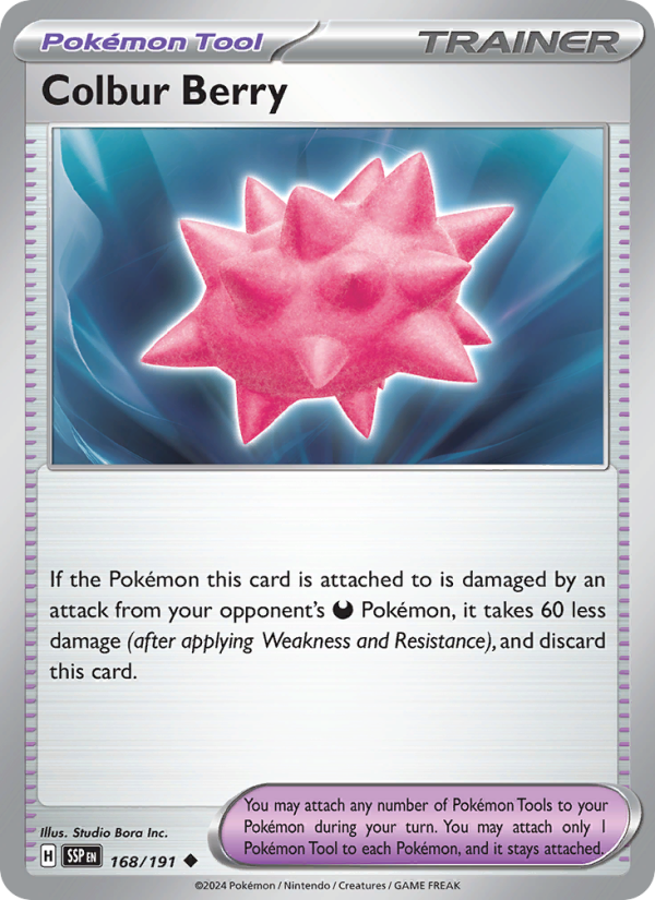 Colbur Berry (168/191) Reverse Holo card image