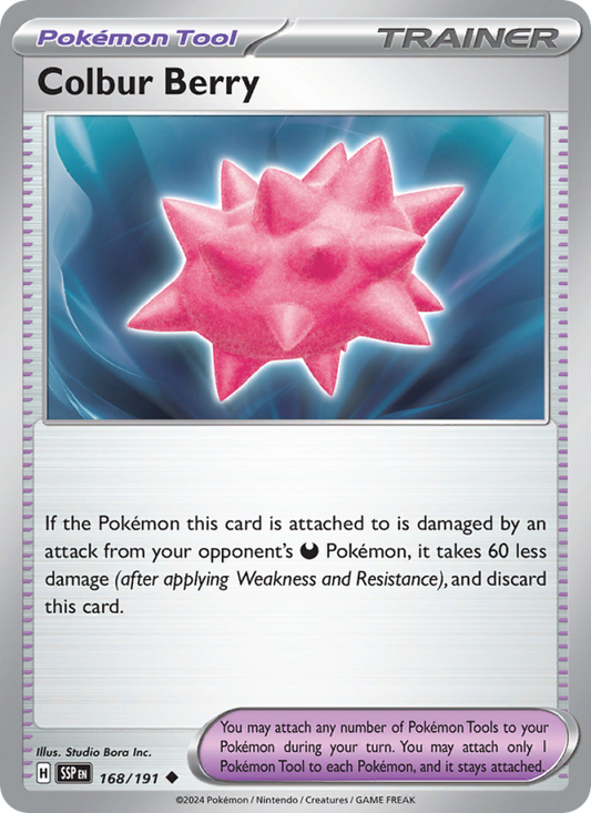 Colbur Berry (168/191) Reverse Holo card image