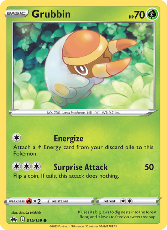 Grubbin (015/159) Reverse Holo card image