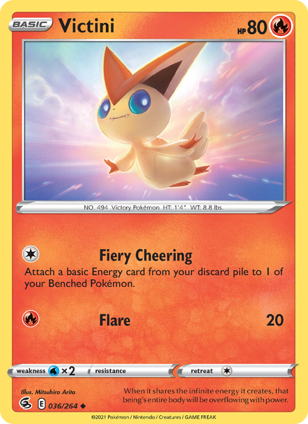 Victini (036/264) Reverse Holo card image