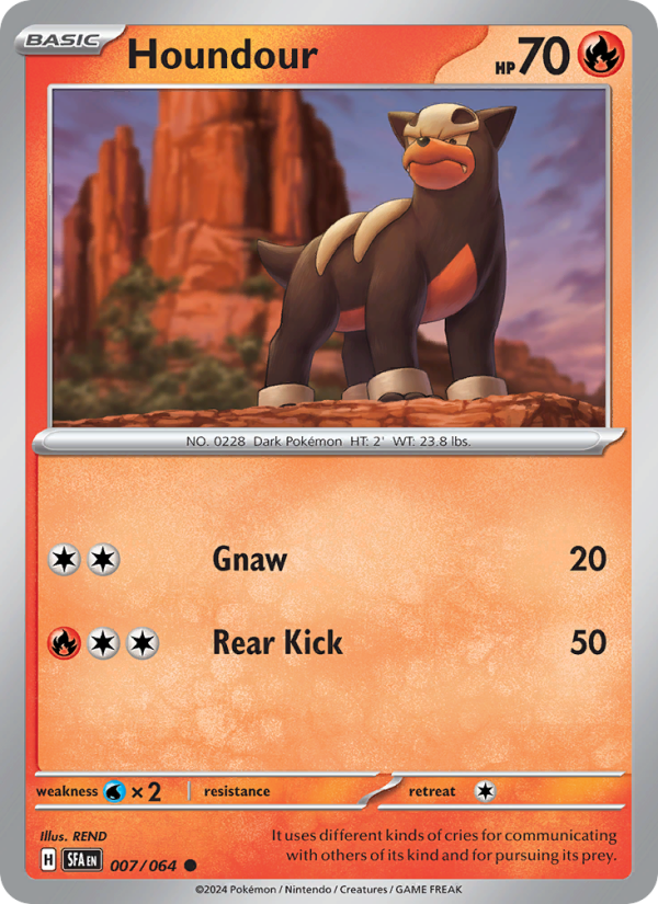 Houndour (007/64) Reverse Holo card image
