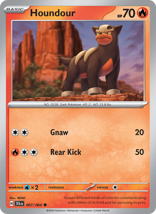 Houndour (007/64) Reverse Holo card image