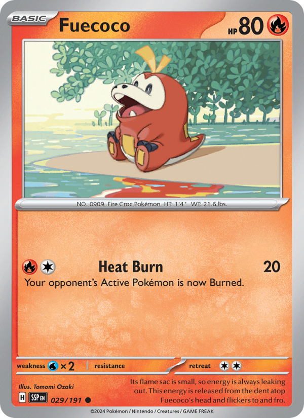 Fuecoco (029/191) Reverse Holo card image