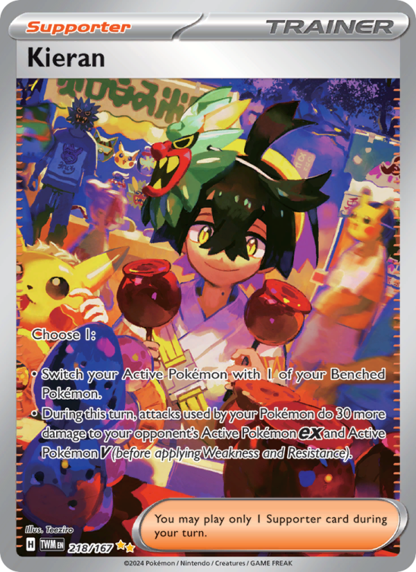 Kieran (218/167) Holographic card image