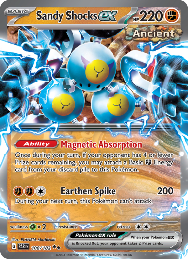 Sandy Shocks ex (108/182) Holographic card image