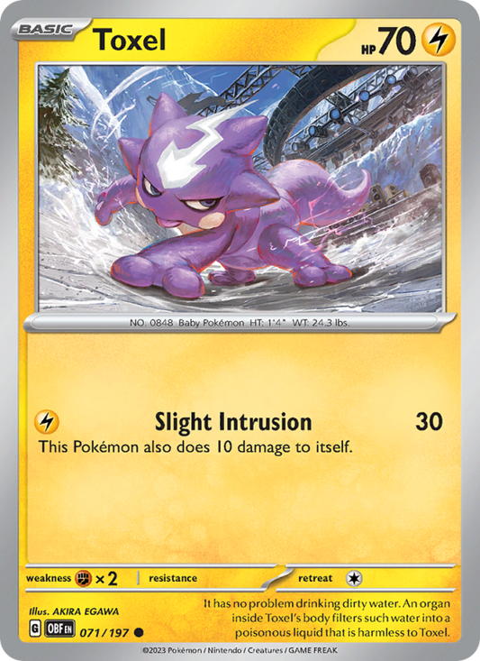 Toxel (071/197) Reverse Holo card image