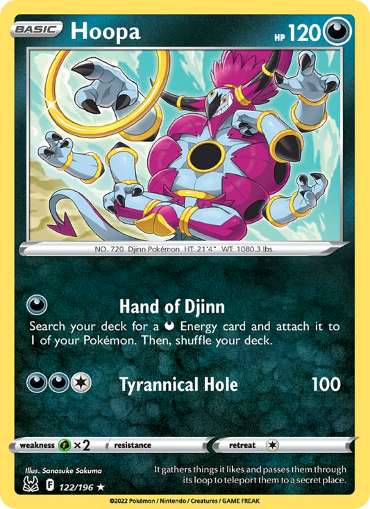 Hoopa (122/196) Reverse Holo card image