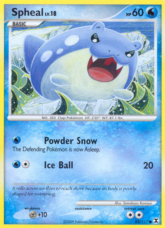 Spheal (082/111) Reverse Holo card image