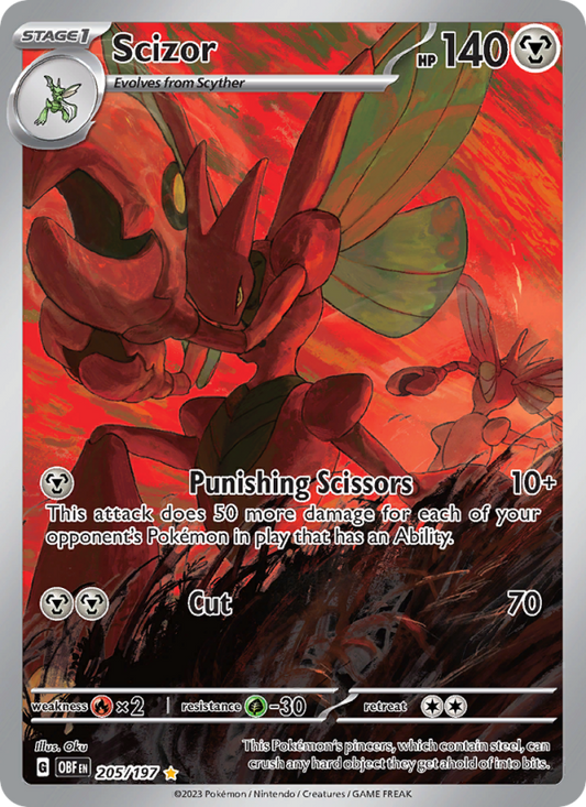 Scizor (205/197) Holographic card image