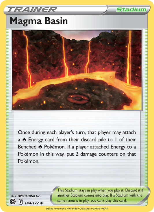 Magma Basin (144/172) Reverse Holo card image