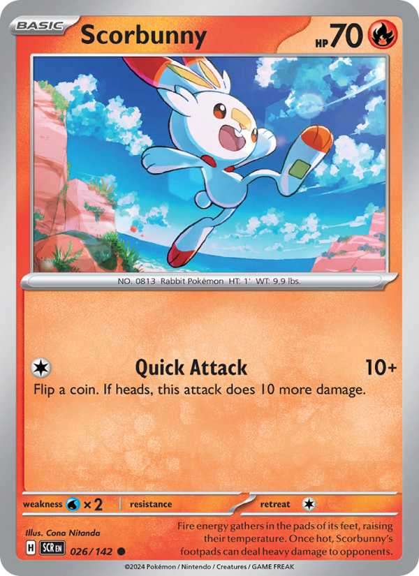 Scorbunny (026/142) Reverse Holo card image
