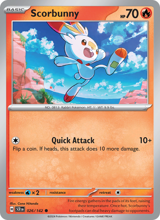 Scorbunny (026/142) Reverse Holo card image