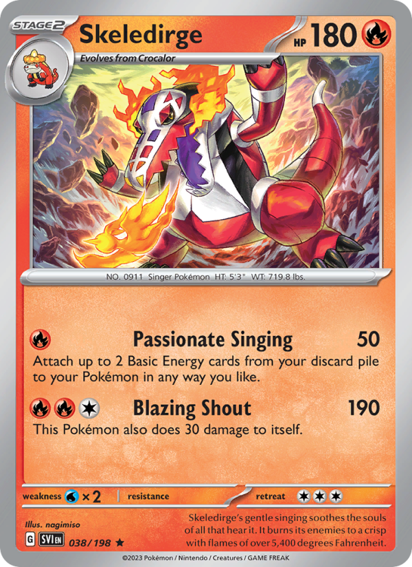 Skeledirge (038/198) Holographic card image