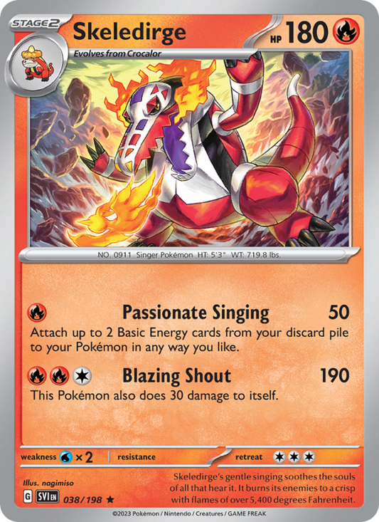 Skeledirge (038/198) Holographic card image