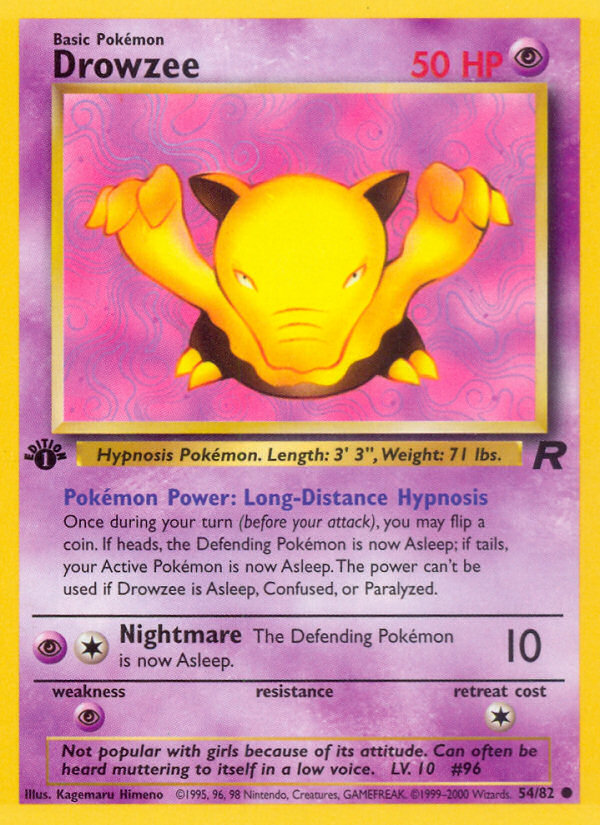 Drowzee (054/82) Reverse Holo card image