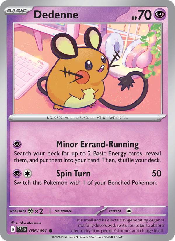 Dedenne (036/91) Reverse Holo card image