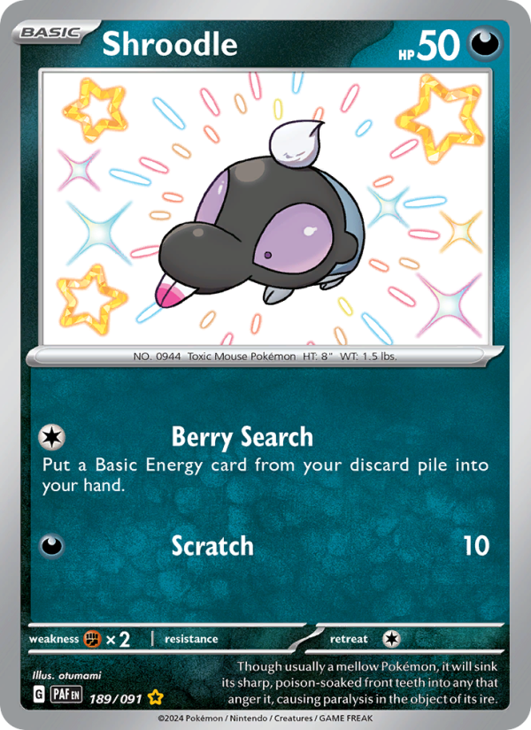 Shroodle (189/91) Holographic card image