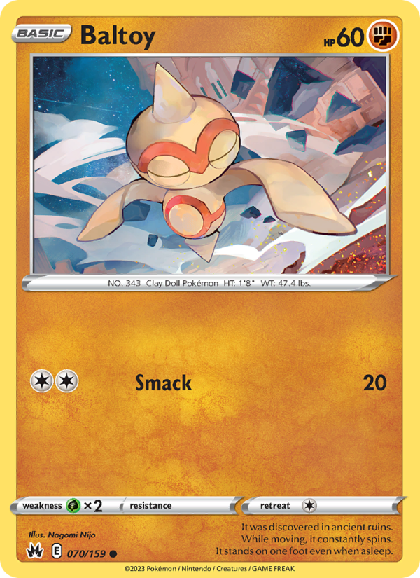 Baltoy (070/159) Reverse Holo card image