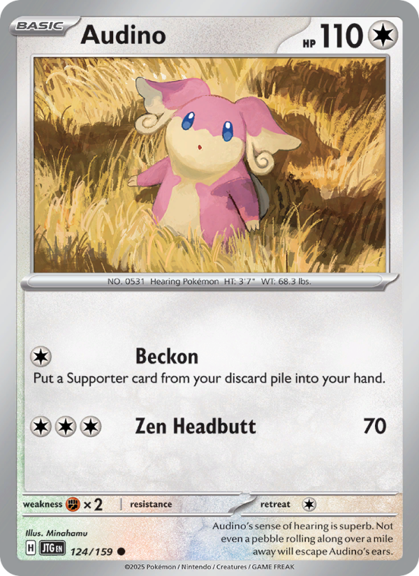 Audino (124/159) Reverse Holo card image