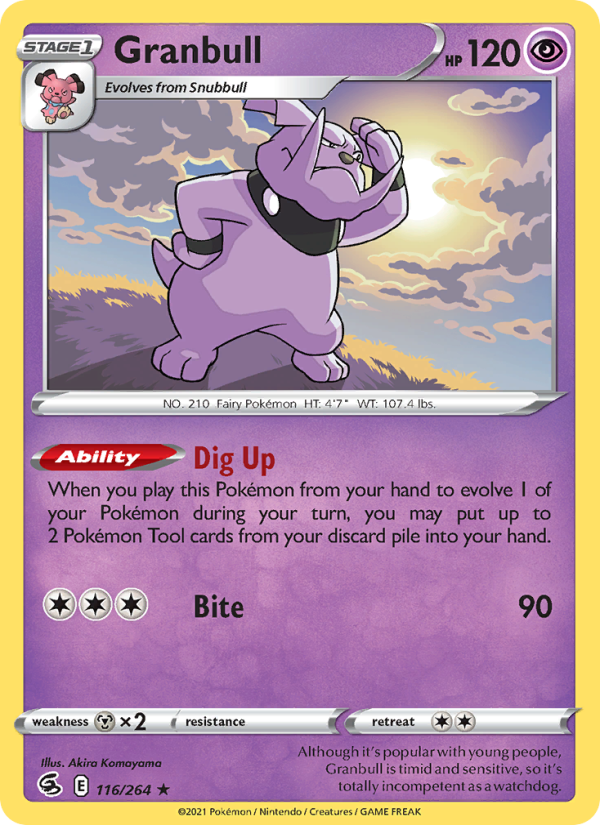 Granbull (116/264) Reverse Holo card image