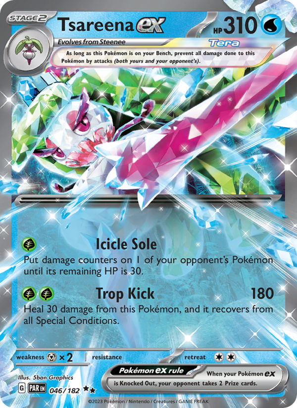 Tsareena ex (046/182) Holographic card image